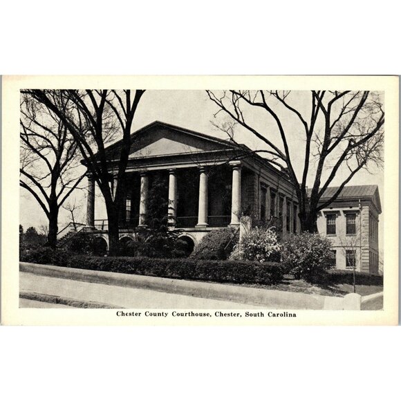 Postcard,Vintage, RPPC, Chester County Courthouse, Chester, SC (PC86) - Picture 1 of 2